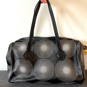 Jonathan Adler black and white satchel